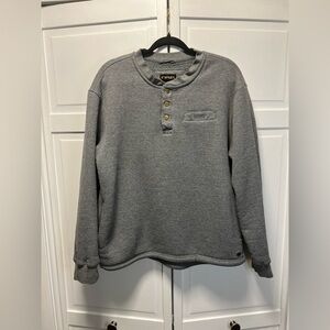 Stanley Fleece Lined Henley Sweatshirt Size Men’s XXL Color Gray